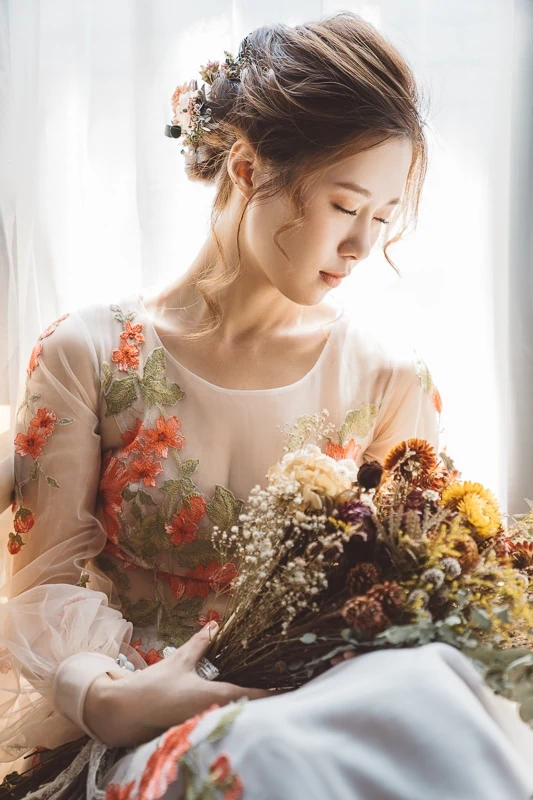 vintage flower wedding bridal 12 婚紗寫真-春芬